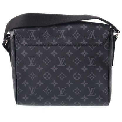 Louis Vuitton Monogram Eclipse District PM Shoulder Bag Black Leather Silver — view 2