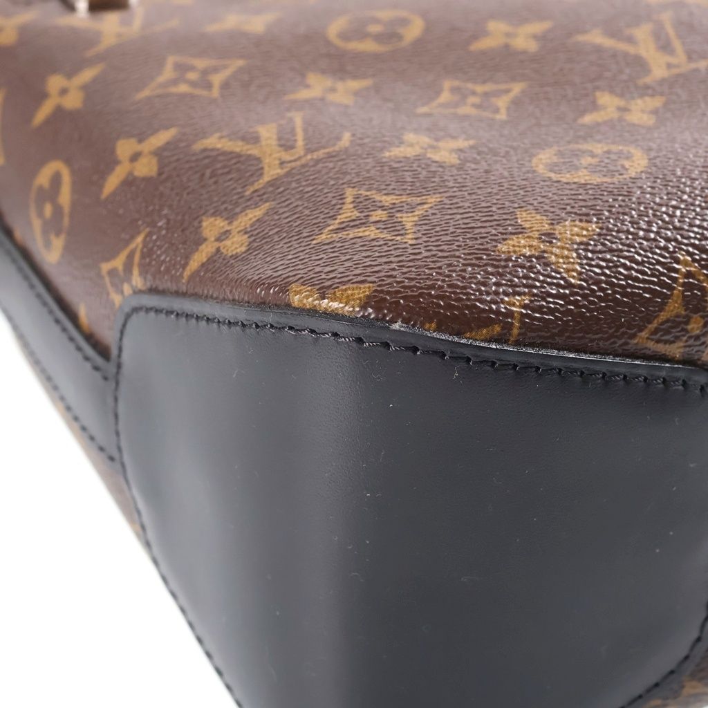 Louis Vuitton Monogram Macassar Torres PM Shoulder Bag Brown Black Leather — view 5