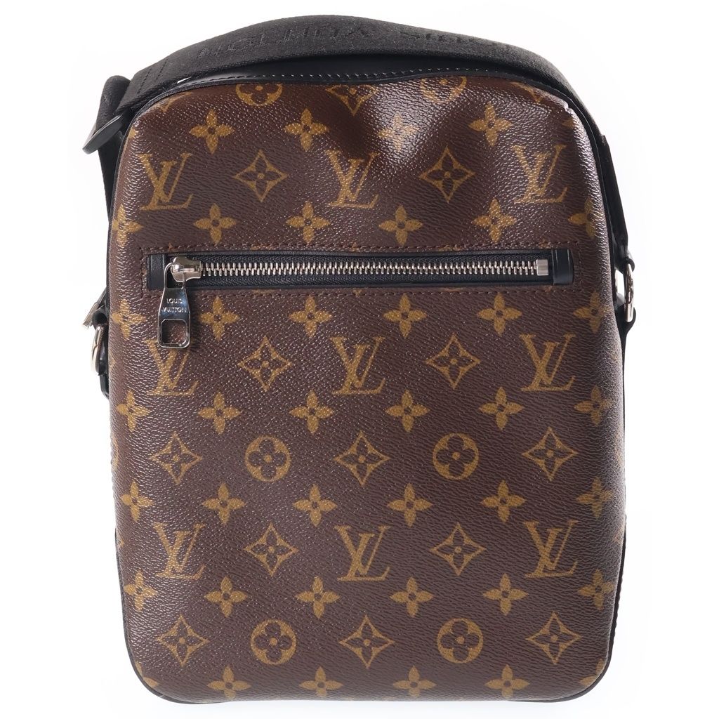 Louis Vuitton Monogram Macassar Torres PM Shoulder Bag Brown Black Leather