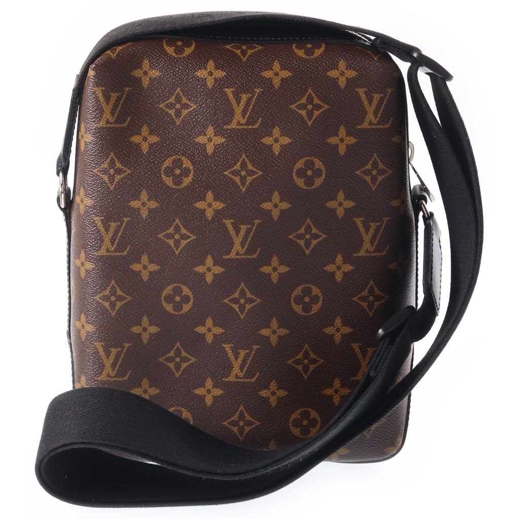 Louis Vuitton Monogram Macassar Torres PM Shoulder Bag Brown Black Leather — view 2
