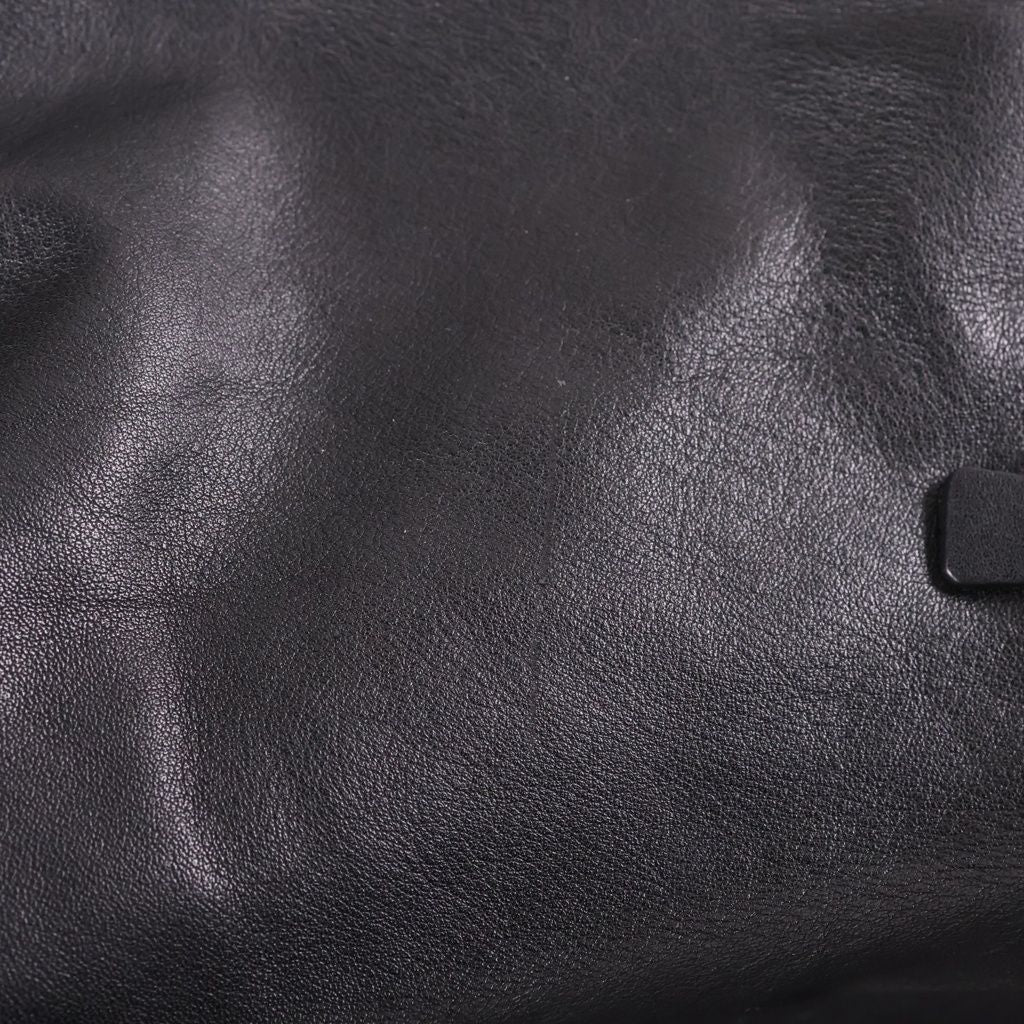 Prada Soft Calf Leather 2-Way Handbag Black — view 7