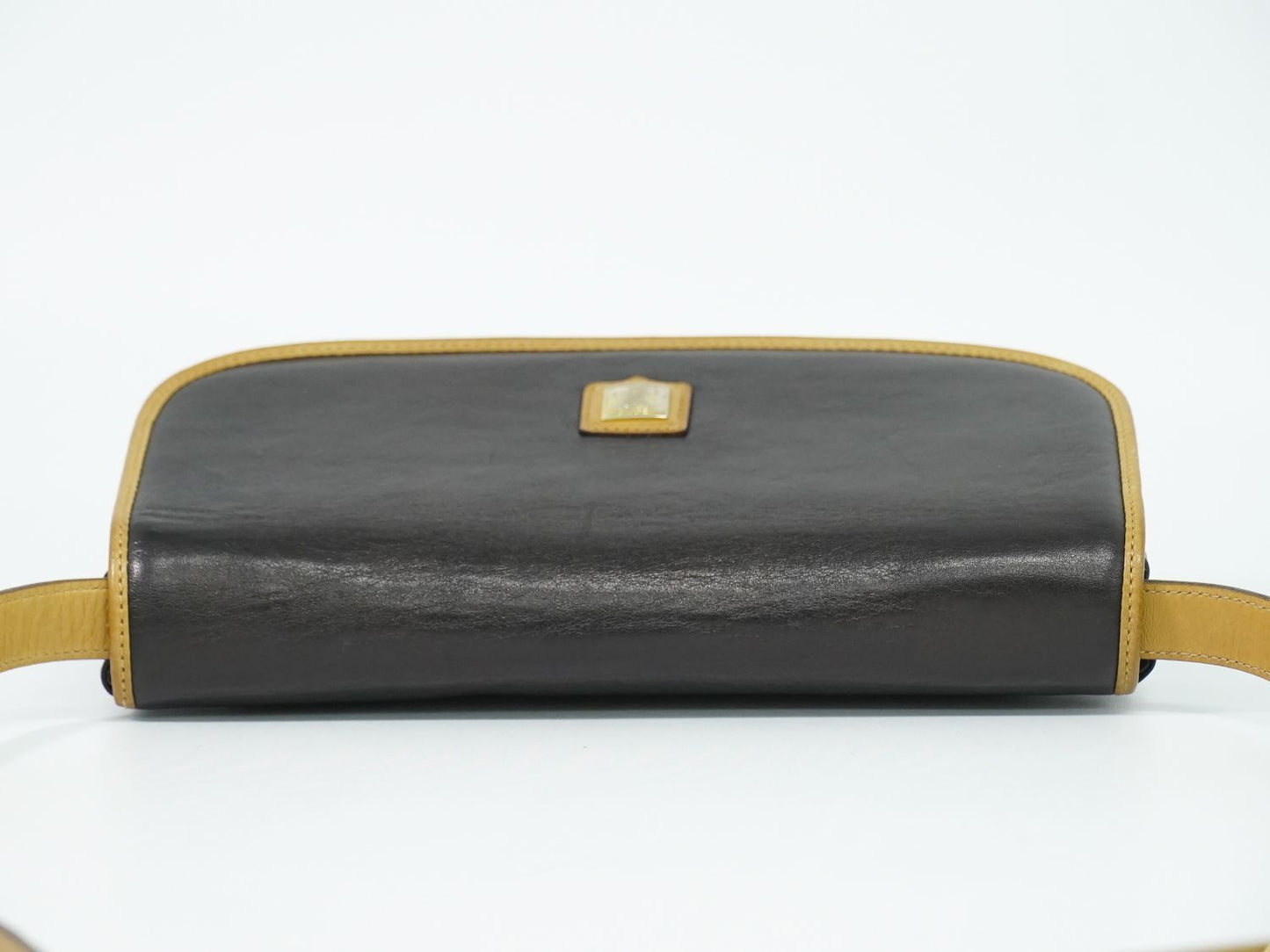 Celine Leather Shoulder Bag Pochette Black — view 5