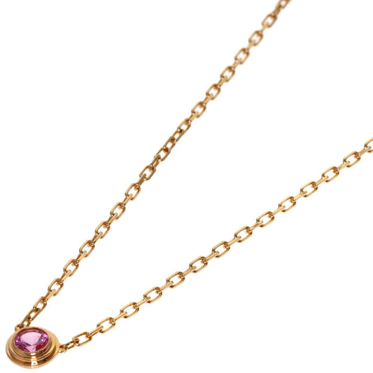 Cartier d'Amour Diamants Legers Pink Sapphire Necklace 18K Gold