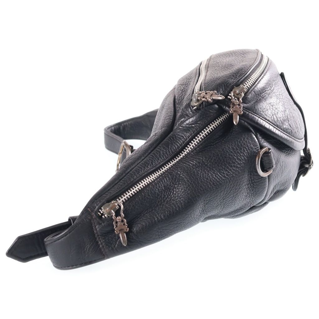 Chrome Hearts 1 Snat Pack Dagger Zip Gun Slinger Belt Leather Waist Bag — view 3