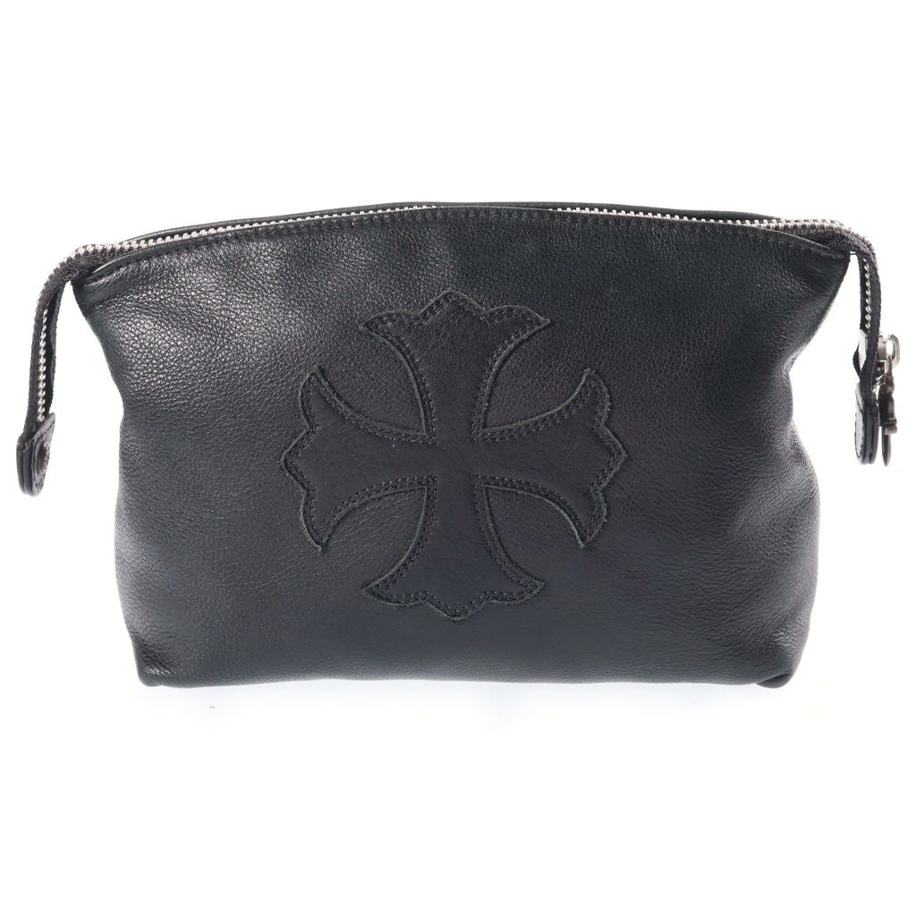 Chrome Hearts CH Plus Patch Leather Pouch
