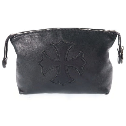 Chrome Hearts CH Plus Patch Leather Pouch
