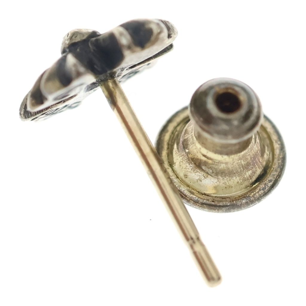 Chrome Hearts No2 CH Pls CH Plus Stud Earrings Silver — view 5