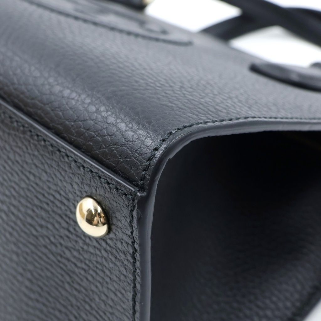 Gucci Interlocking Soho 2-Way Shoulder Bag Black Leather Gold — view 5