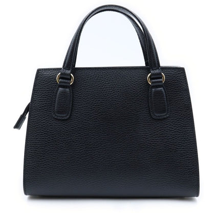 Gucci Interlocking Soho 2-Way Shoulder Bag Black Leather Gold — view 2