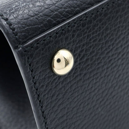 Gucci Interlocking Soho 2-Way Shoulder Bag Black Leather Gold — view 6