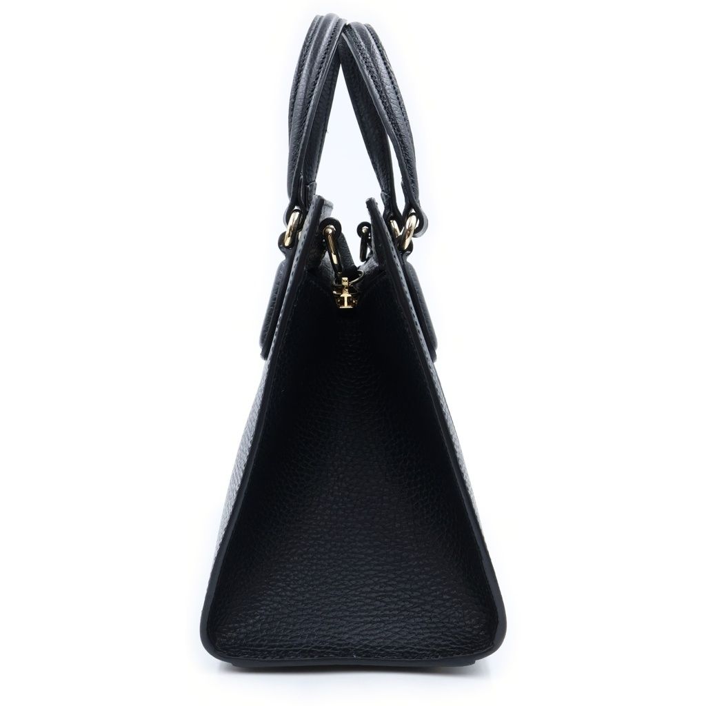 Gucci Interlocking Soho 2-Way Shoulder Bag Black Leather Gold — view 3