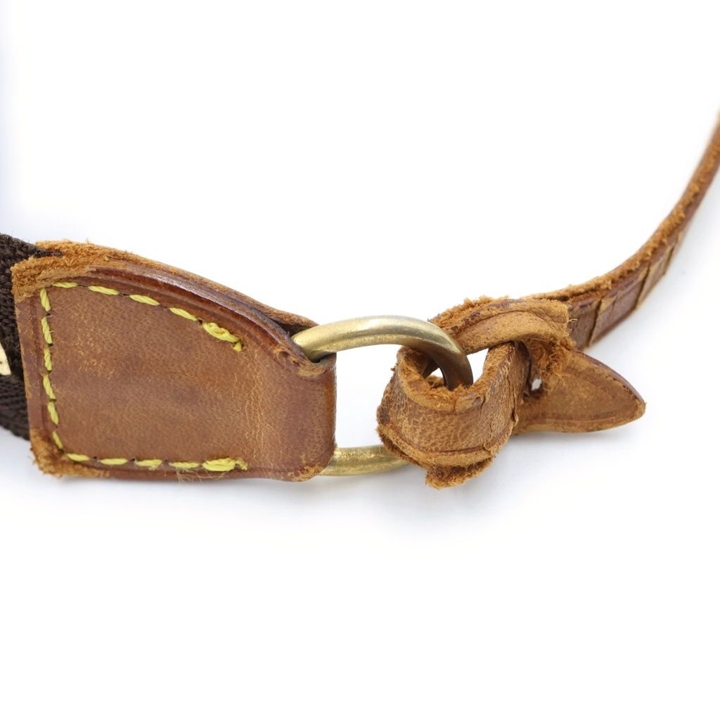 Louis Vuitton Monogram Pochette Soir Handbag Pouch Case Brown Leather Gold — view 7