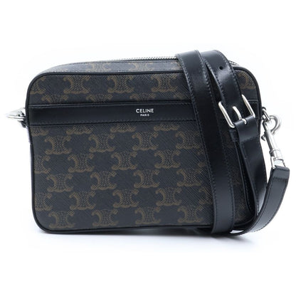 Celine Triomphe Messenger Small Leather Shoulder Bag Brown