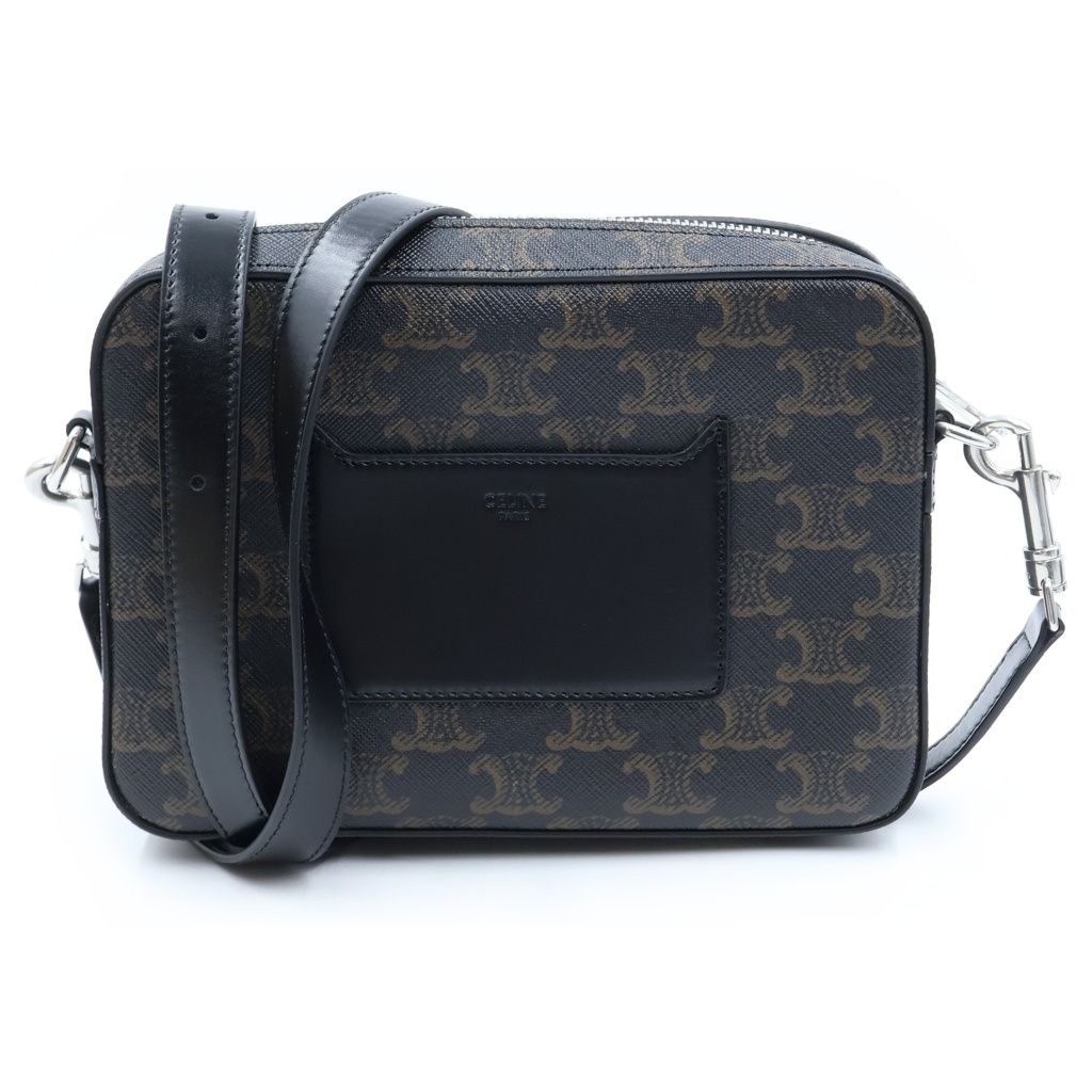 Celine Triomphe Messenger Small Leather Shoulder Bag Brown — view 2
