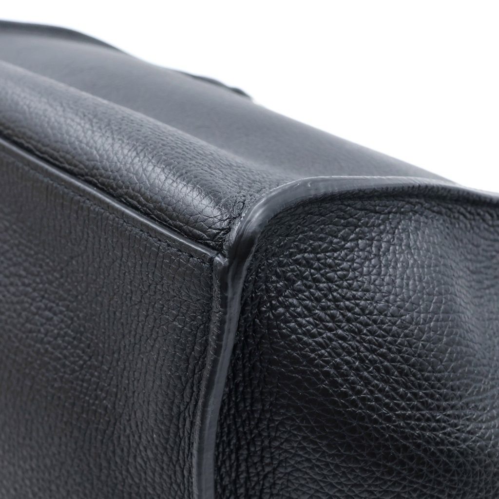 Celine Big Small Leather 2-Way Hand Shoulder Tote Bag Silver Black — view 5