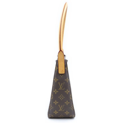 Louis Vuitton Monogram Looping MM Handbag Brown Leather Gold — view 3