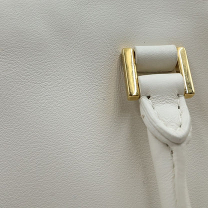 Saint Laurent Paris Baby Cabas Cassandra Leather Shoulder Bag White — view 7