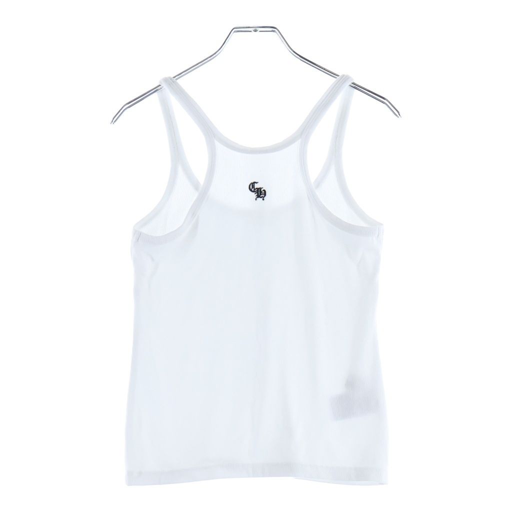 Chrome Hearts Bad Seed CH Embroidery Rayon Tank Top White — view 2