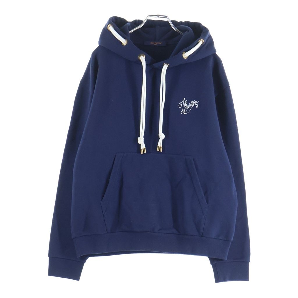 Louis Vuitton LV Nautical Rope Logo Pullover Hoodie Navy — view 2