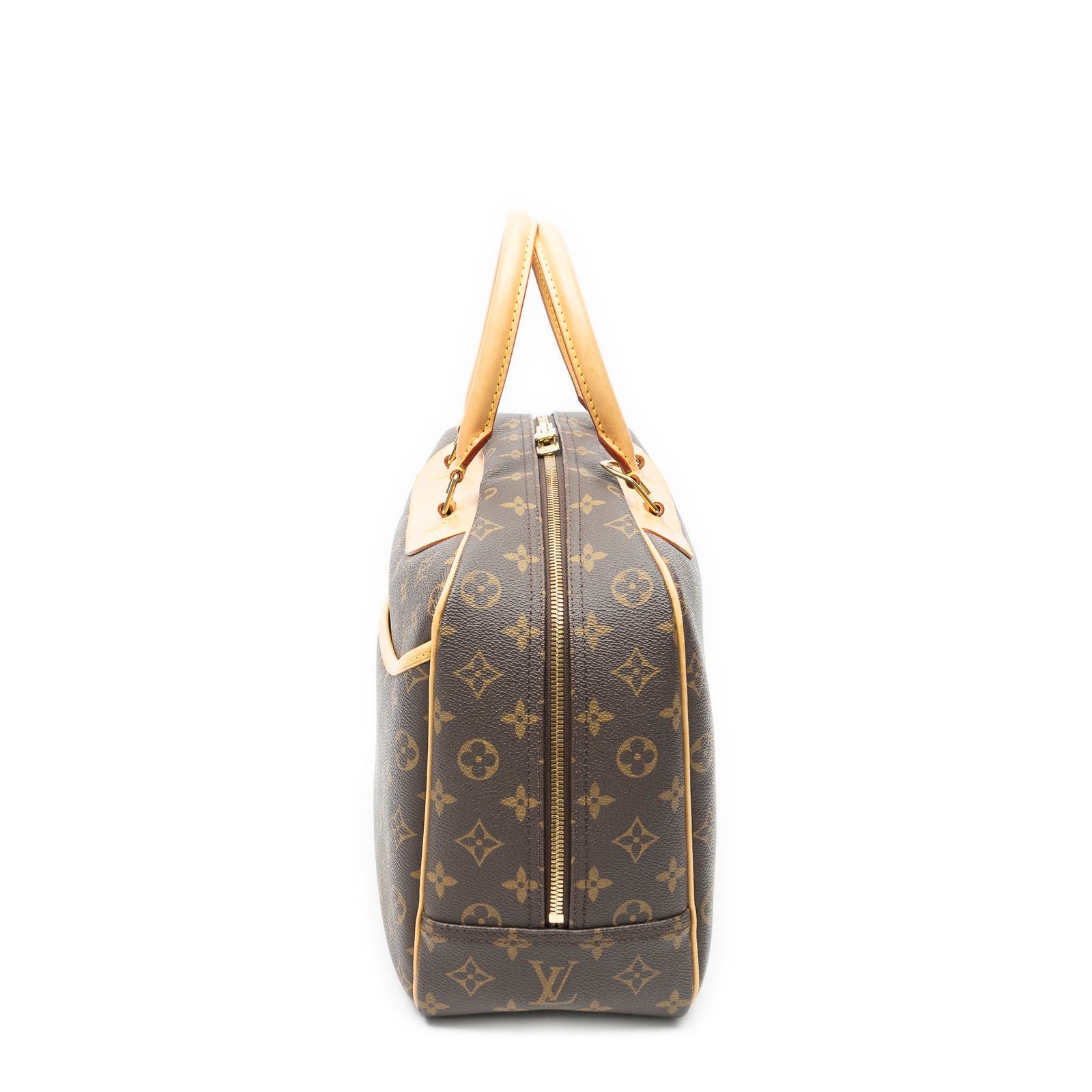 Louis Vuitton Deauville Brown Monogram Canvas Handbag — view 3