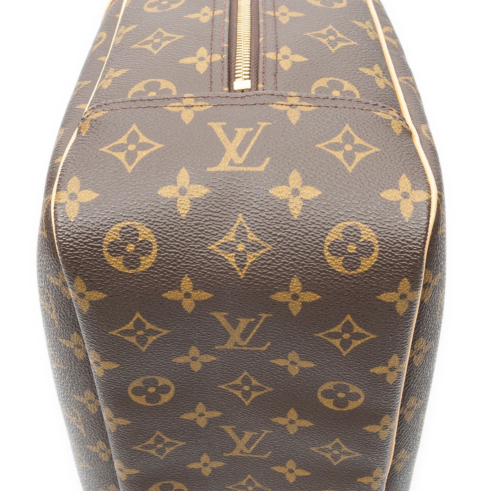 Louis Vuitton Deauville Brown Monogram Canvas Handbag — view 7