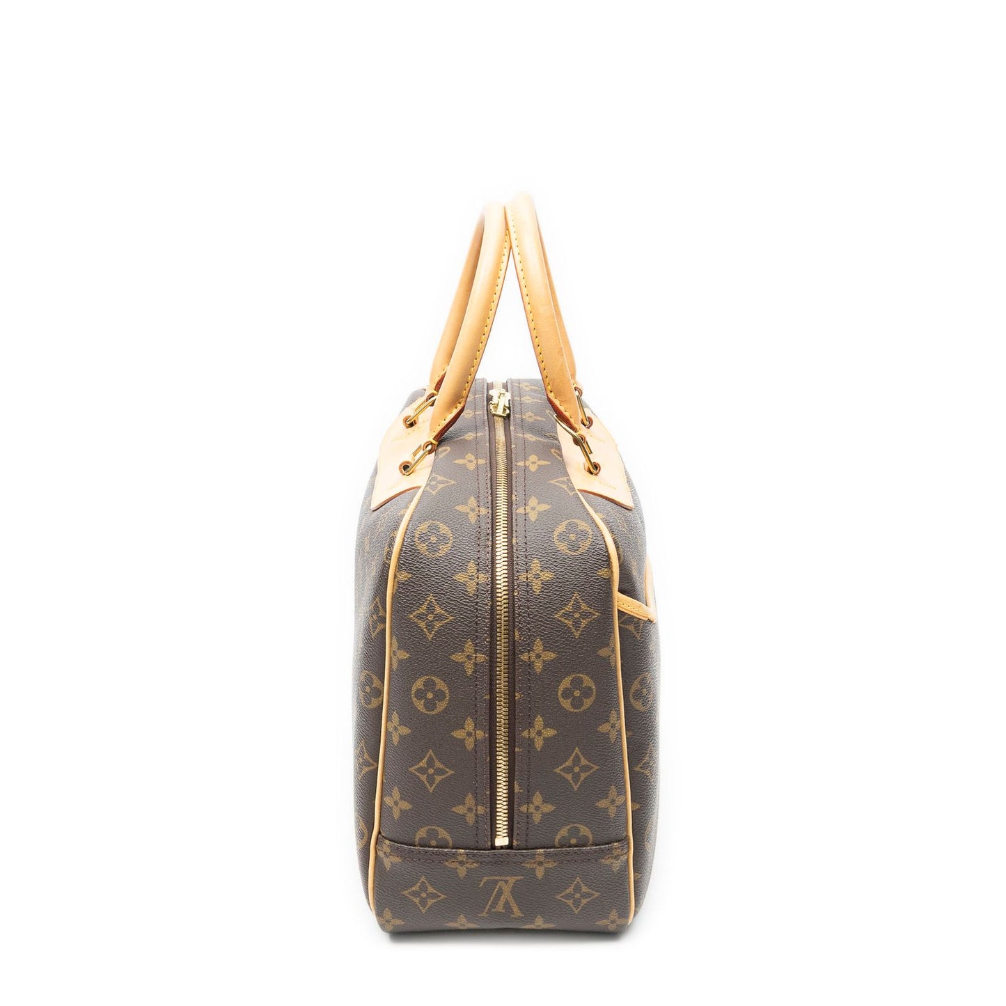 Louis Vuitton Deauville Brown Monogram Canvas Handbag — view 4