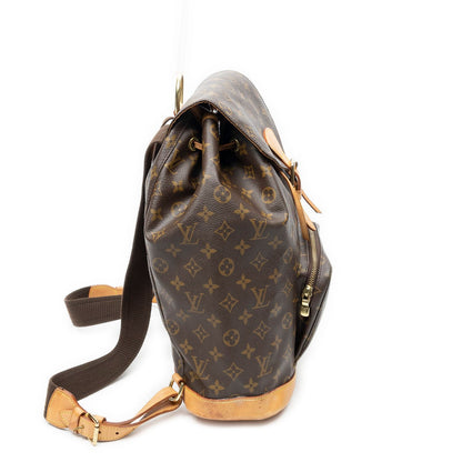 Louis Vuitton Montsouris Brown Monogram Canvas Backpack — view 4