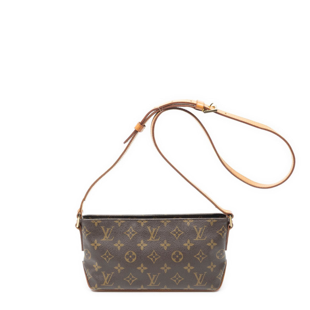 Louis Vuitton Trotter Brown Monogram Canvas Shoulder Bag