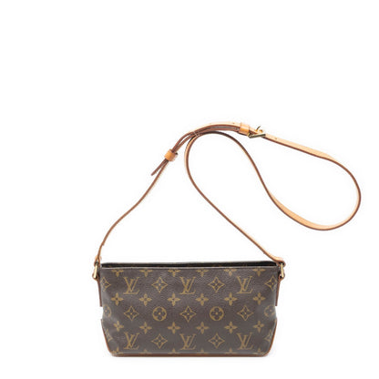 Louis Vuitton Trotter Brown Monogram Canvas Shoulder Bag