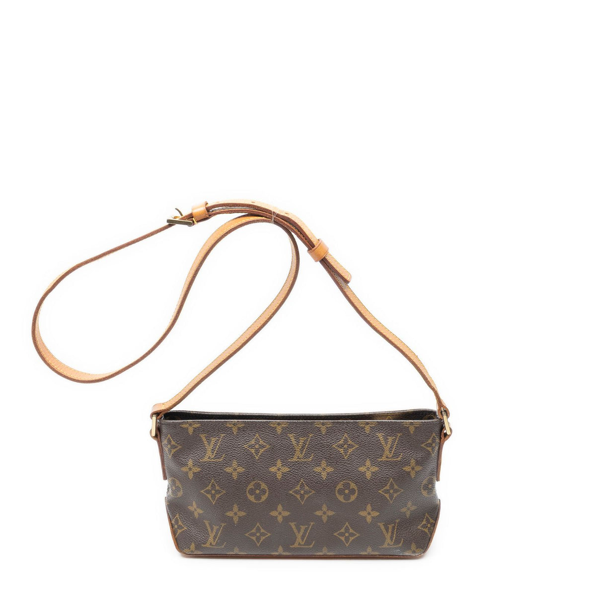 Louis Vuitton Trotter Brown Monogram Canvas Shoulder Bag — view 5