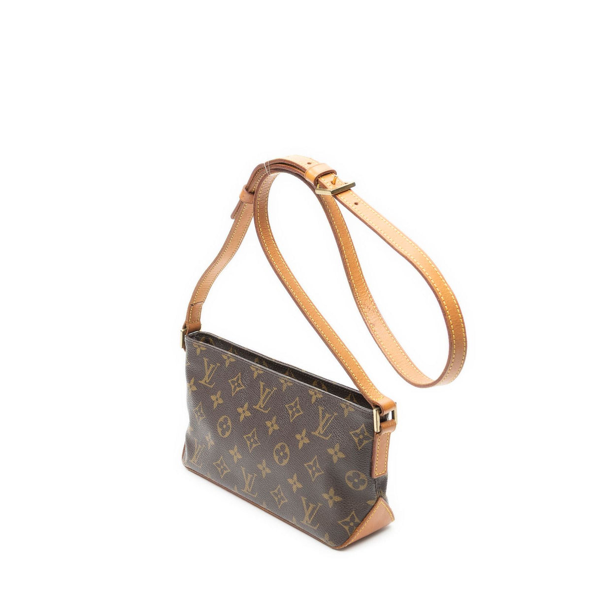 Louis Vuitton Trotter Brown Monogram Canvas Shoulder Bag — view 2