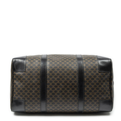 Celine Boston Black Brown Macadam Canvas Handbag — view 6