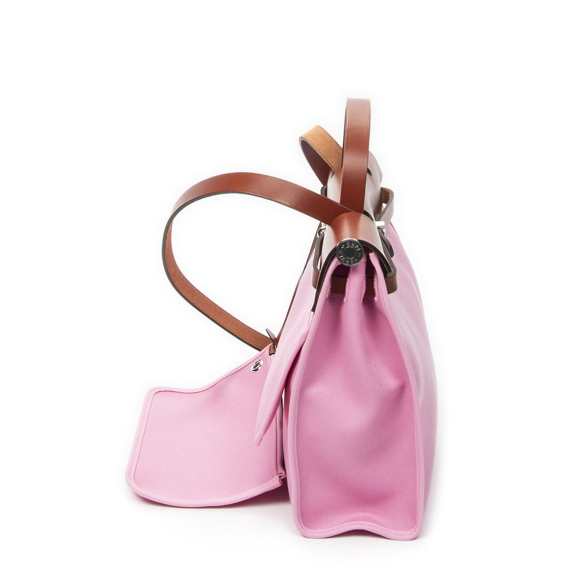 Hermes Herbag Zip Brown Toile Officier Handbag — view 4