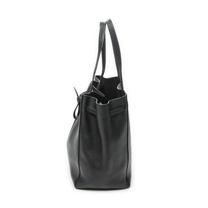 Celine Medium Cabas Phantom Tote Bag Black Grain Calfskin Leather — view 3