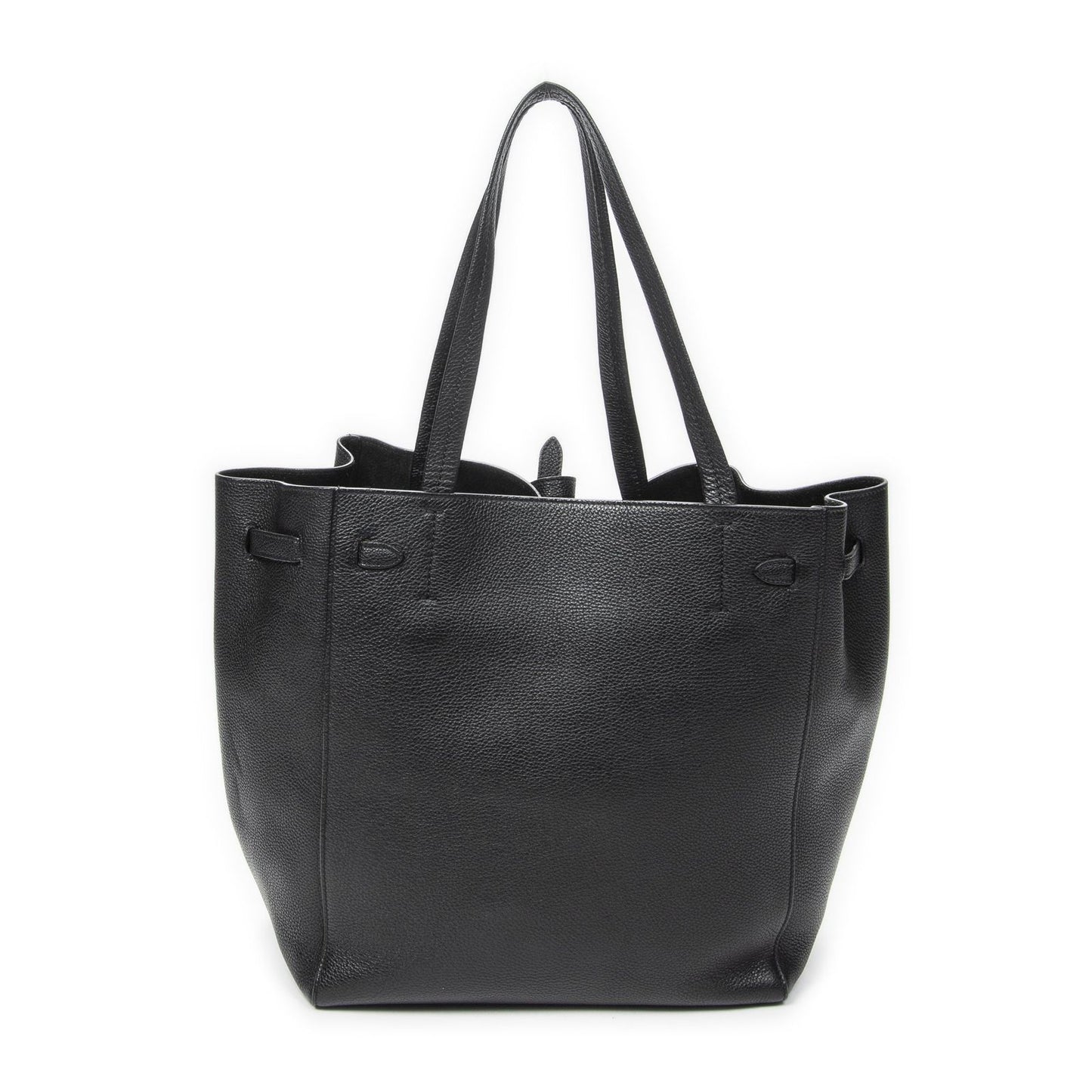 Celine Medium Cabas Phantom Tote Bag Black Grain Calfskin Leather — view 5