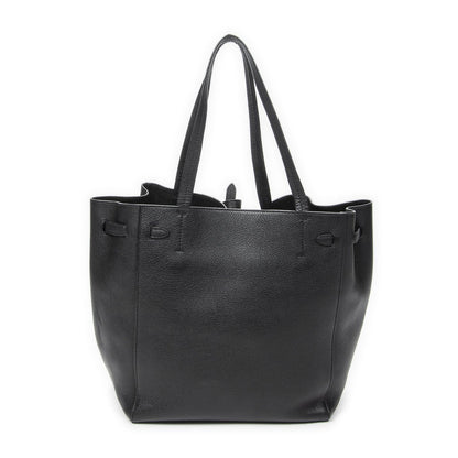 Celine Medium Cabas Phantom Tote Bag Black Grain Calfskin Leather — view 5