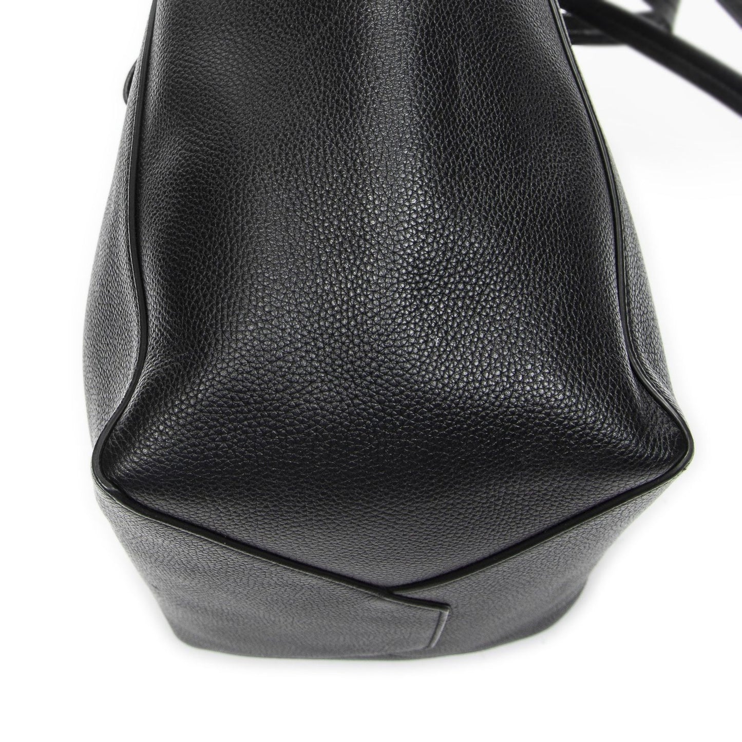 Celine Medium Cabas Phantom Tote Bag Black Grain Calfskin Leather — view 8