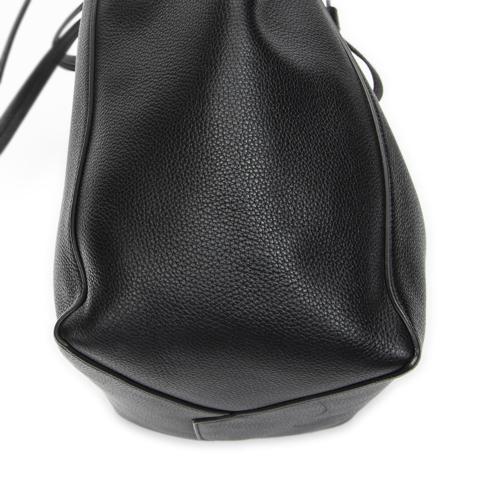 Celine Medium Cabas Phantom Tote Bag Black Grain Calfskin Leather — view 7