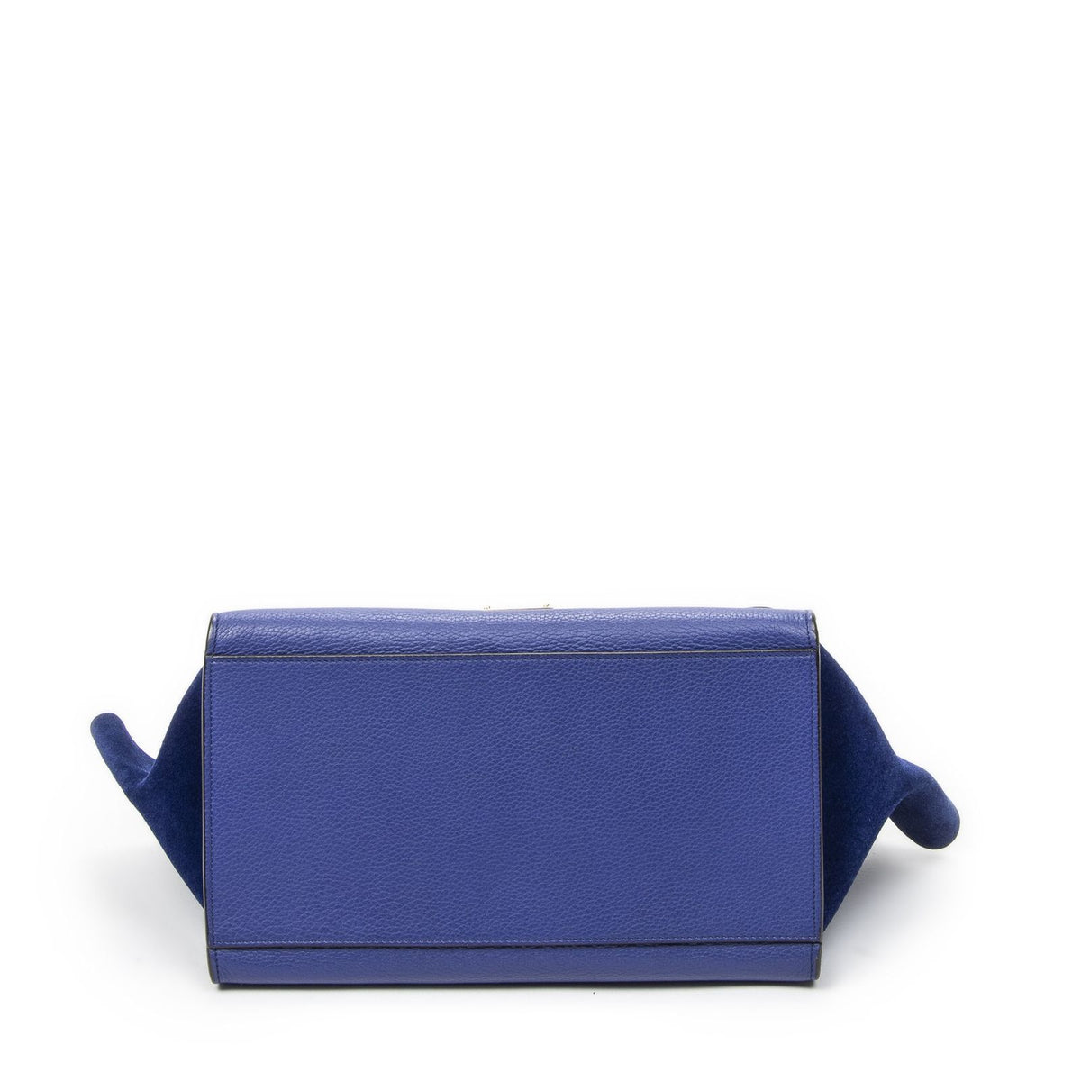 Celine Small Medium Swing Blue Grain Calfskin Leather Shoulder Bag — view 6