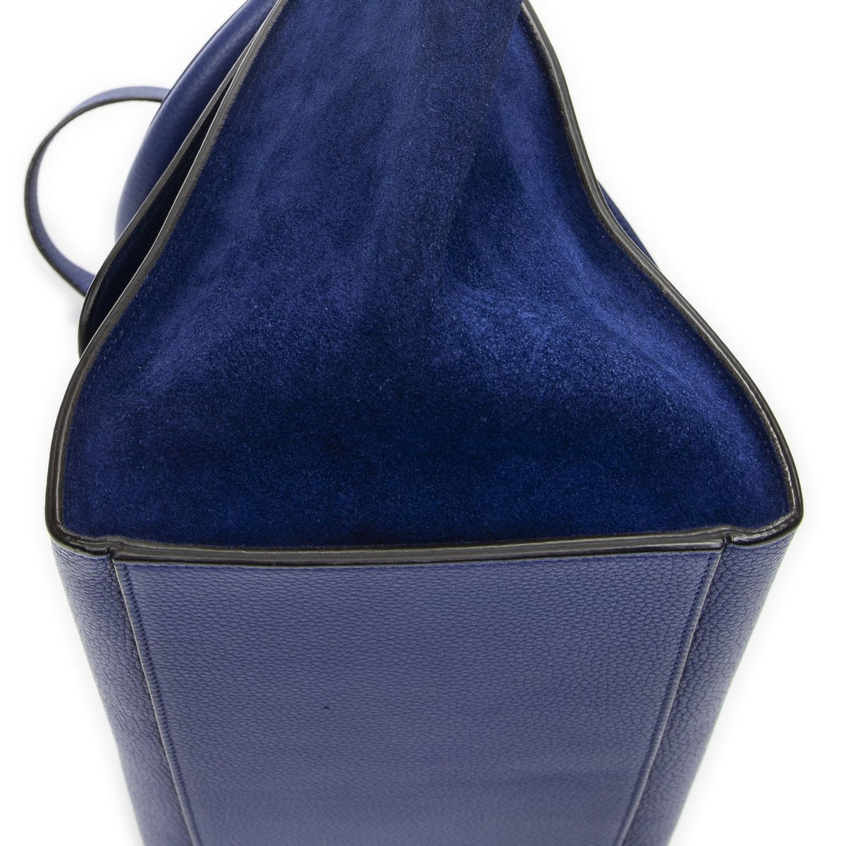 Celine Small Medium Swing Blue Grain Calfskin Leather Shoulder Bag — view 8