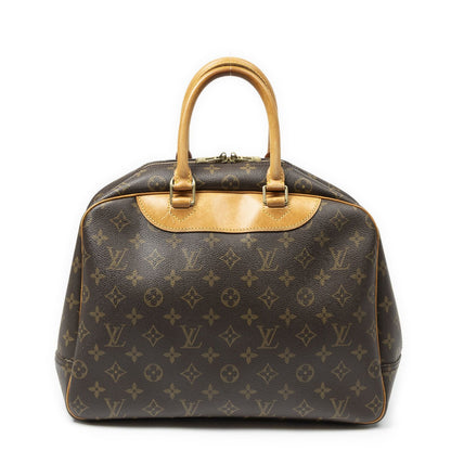 Louis Vuitton Deauville Brown Monogram Canvas Handbag — view 5