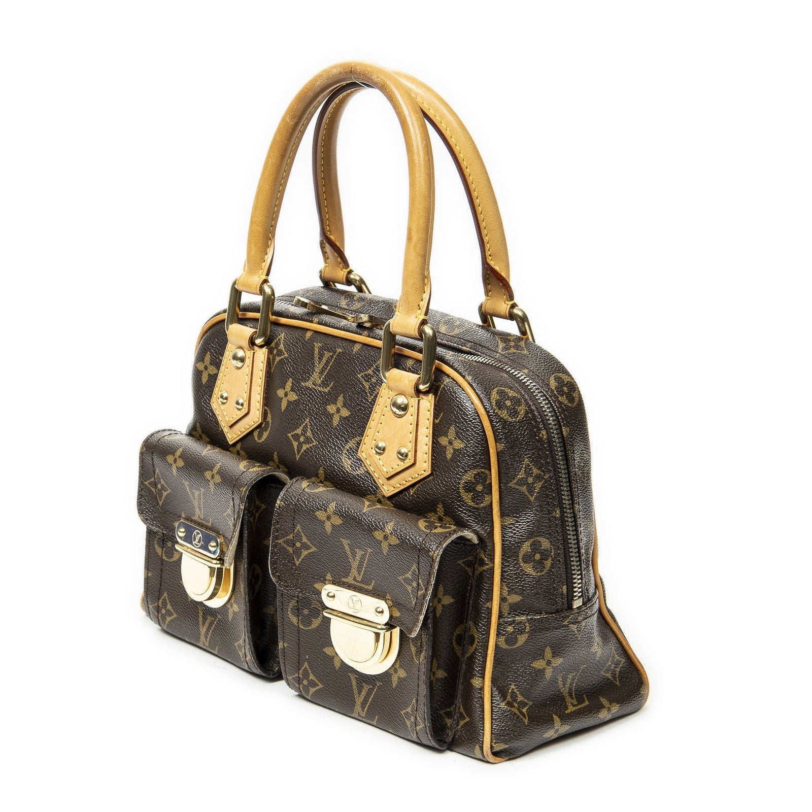 Louis Vuitton Manhattan Brown Monogram Canvas Shoulder Bag — view 2