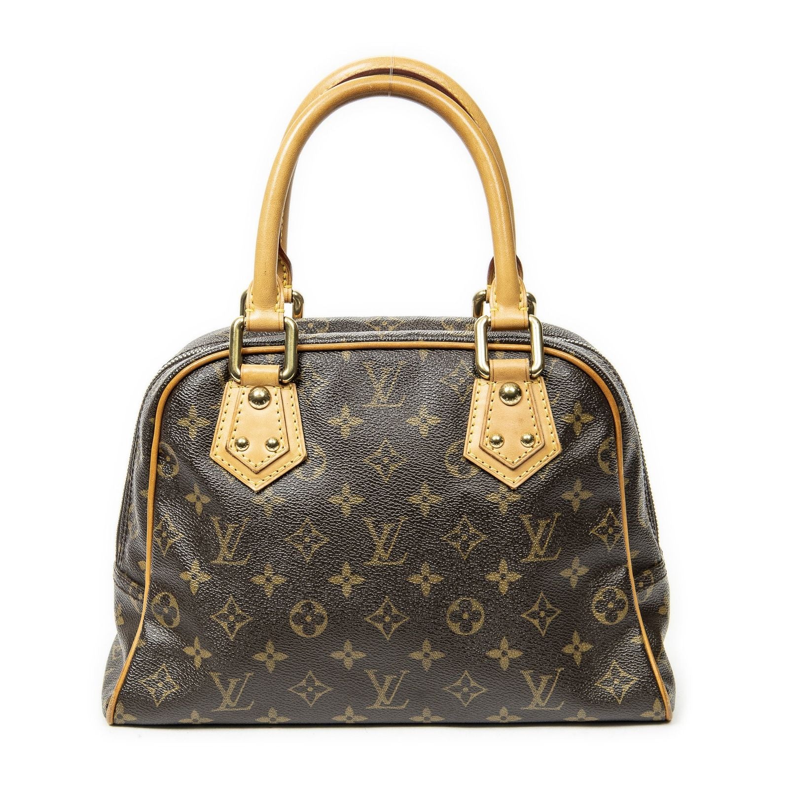 Louis Vuitton Manhattan Brown Monogram Canvas Shoulder Bag — view 5