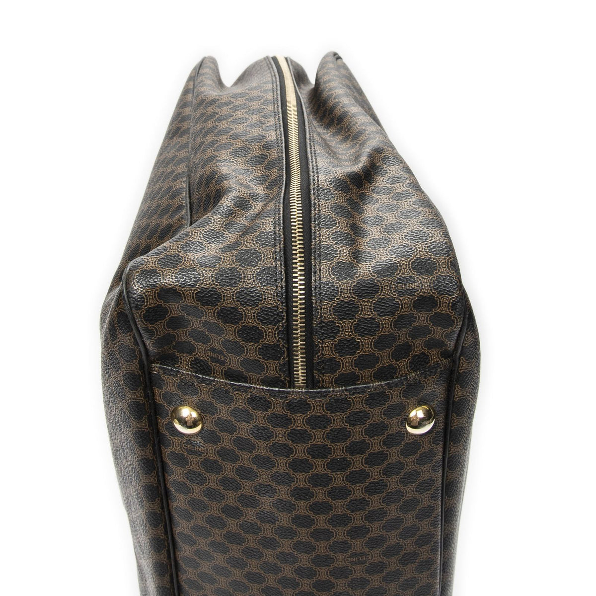 Celine Large Travel Bag Black Macadam Canvas — view 7