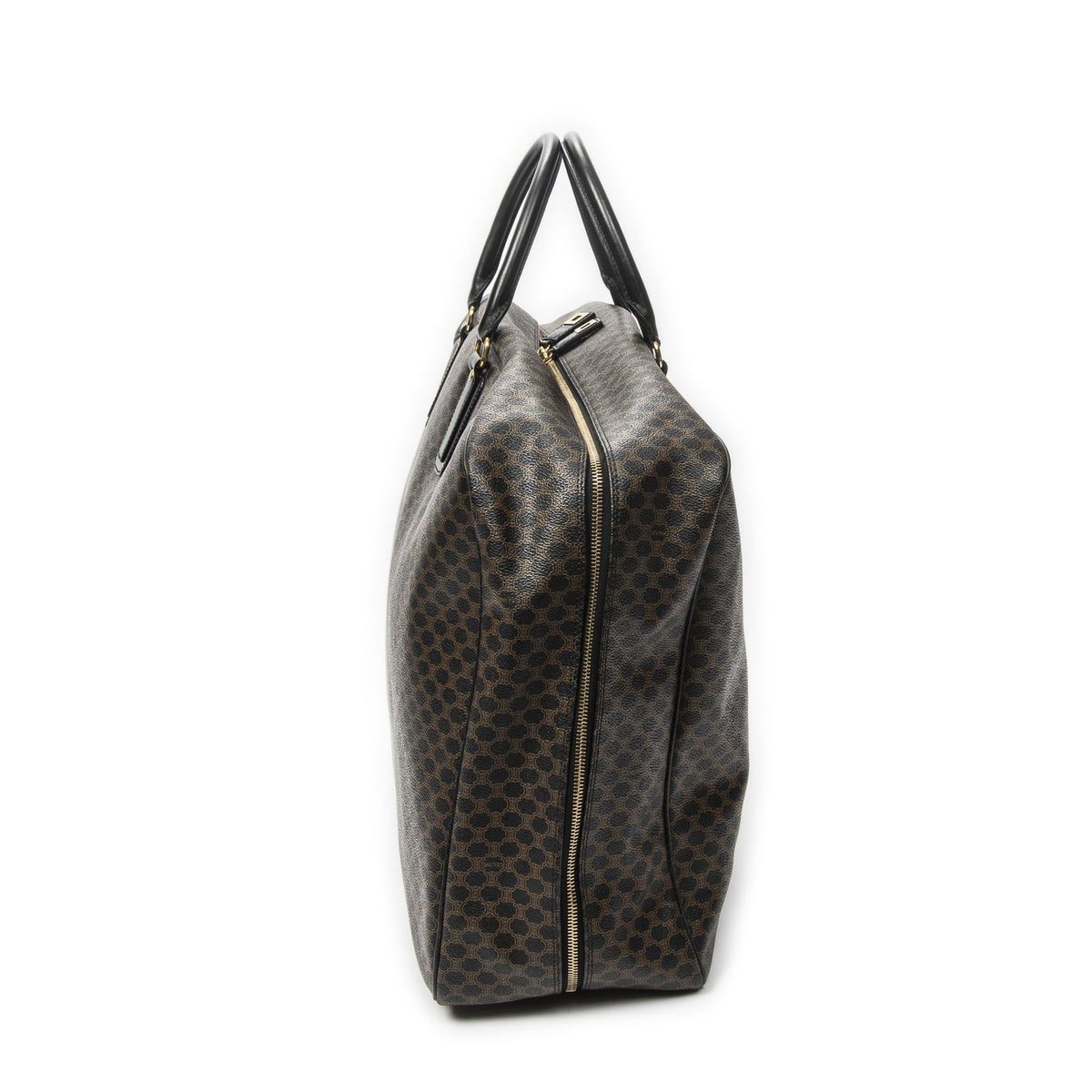 Celine Large Travel Bag Black Macadam Canvas — view 4