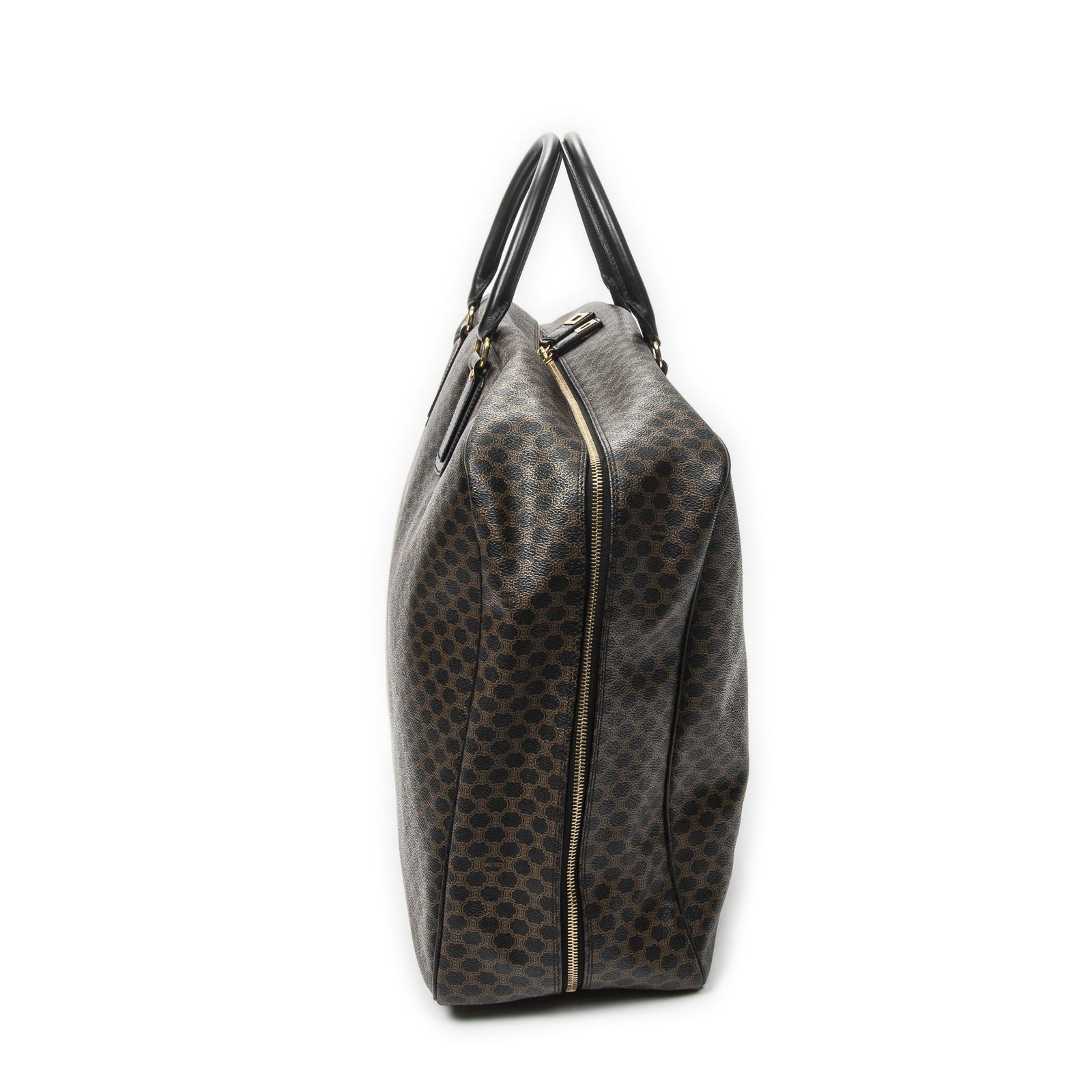 Celine Large Travel Bag Black Macadam Canvas — view 4