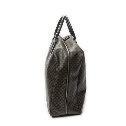 Celine Large Travel Bag Black Macadam Canvas — view 4