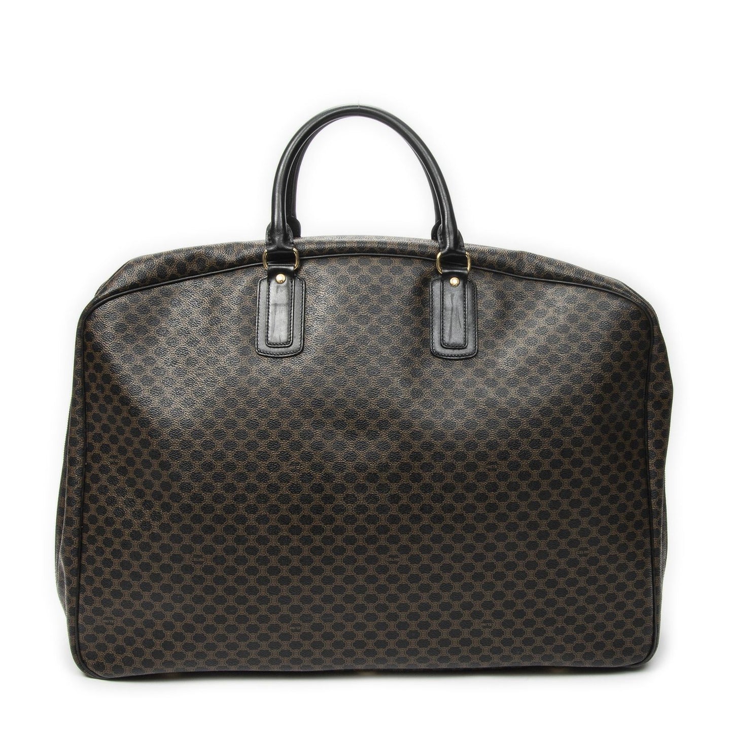 Celine Large Travel Bag Black Macadam Canvas — view 5
