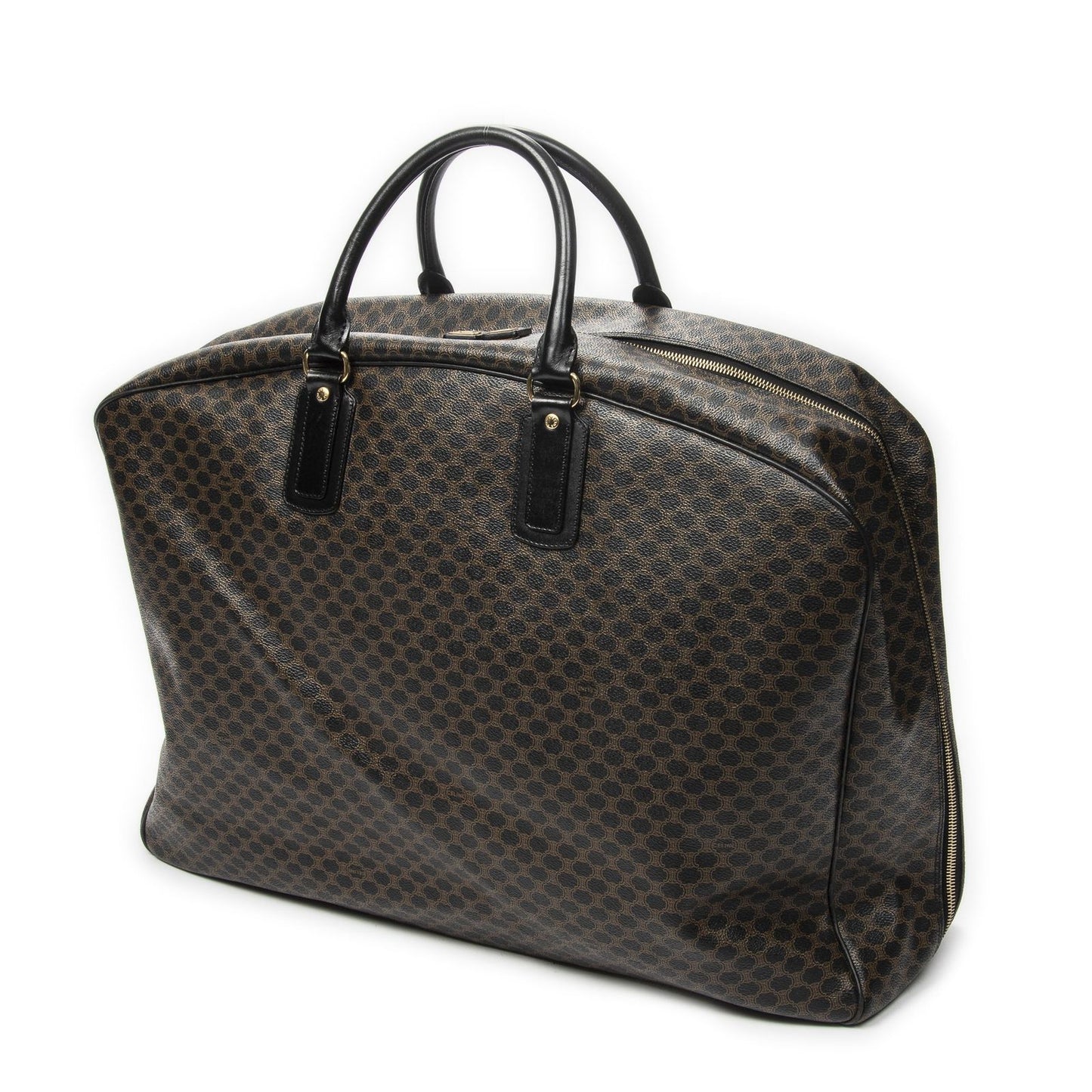 Celine Large Travel Bag Black Macadam Canvas — view 2