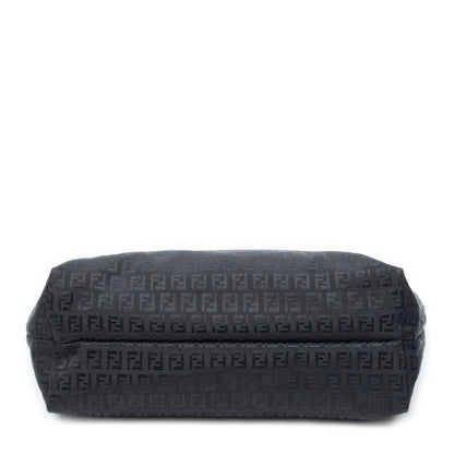 Fendi Tote Bag Black Zucchino Canvas — view 6